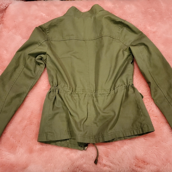 Military green sinch waist jacket - Picture 11 of 15
